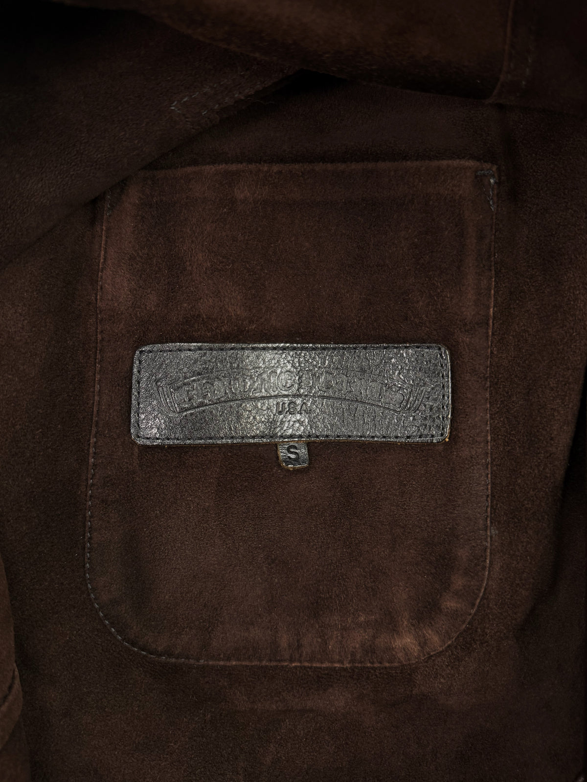Chrome Hearts Burgundy Leather Fleur Work Shirt Jacket