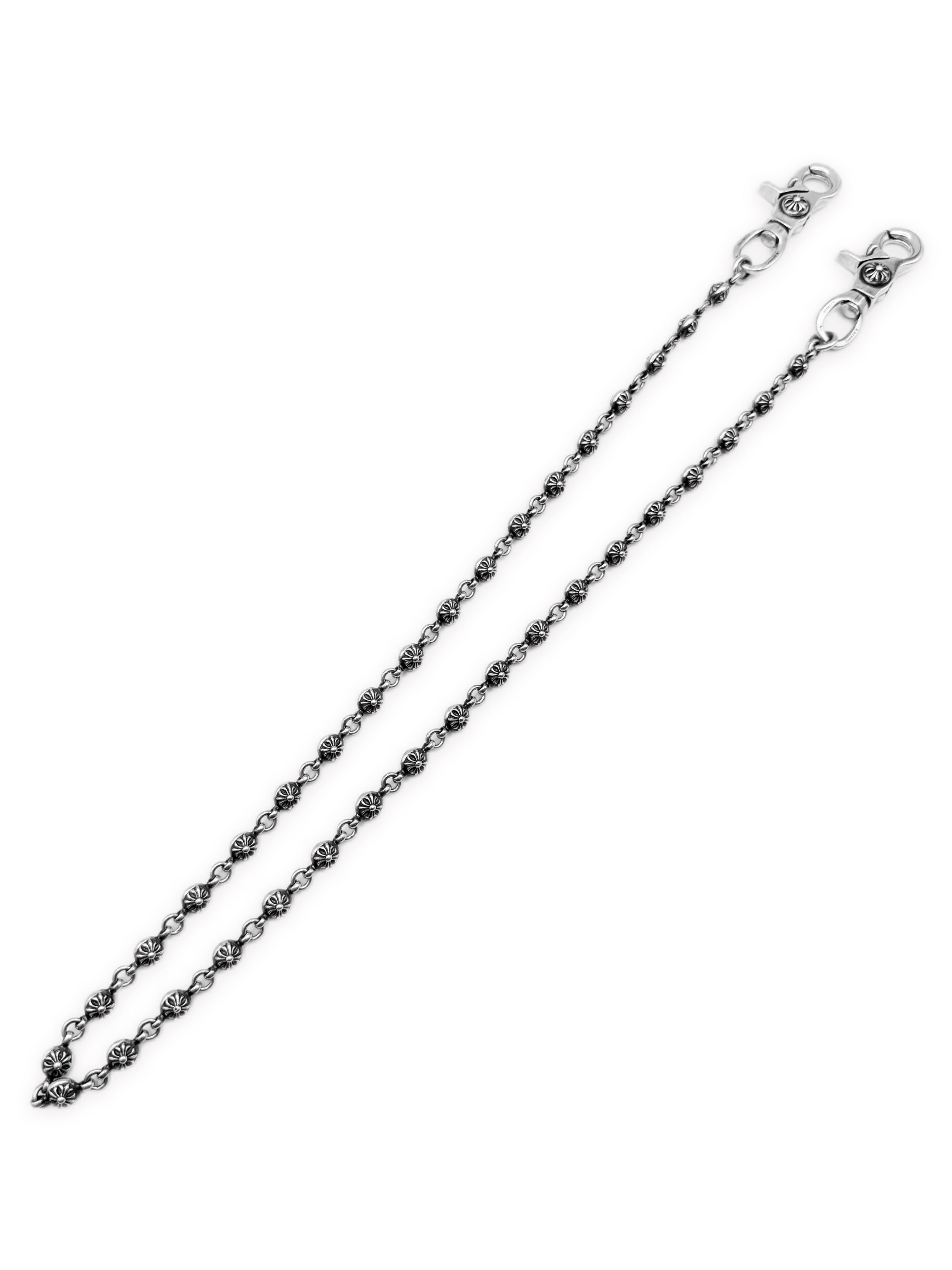 Chrome Hearts Crossball 36 Link Double Lobster Wallet Chain