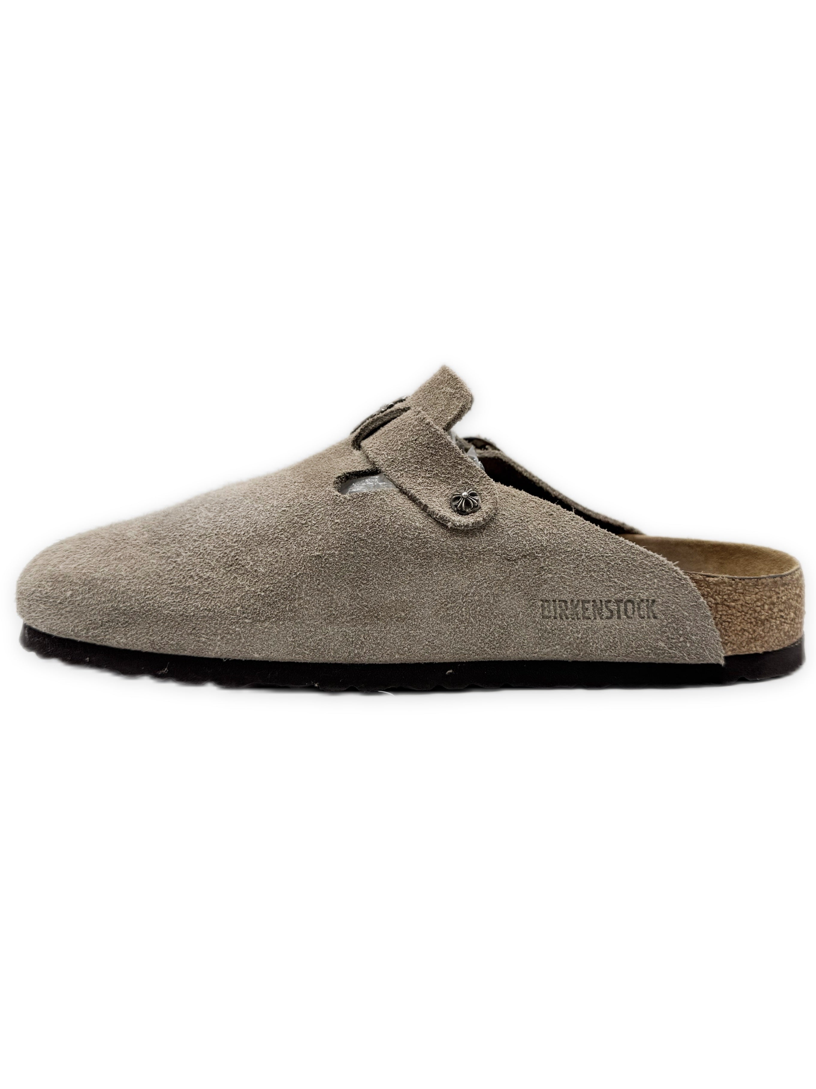 Chrome Hearts x Birkenstock Cross Pendant Gunslinger Suede Boston Mules