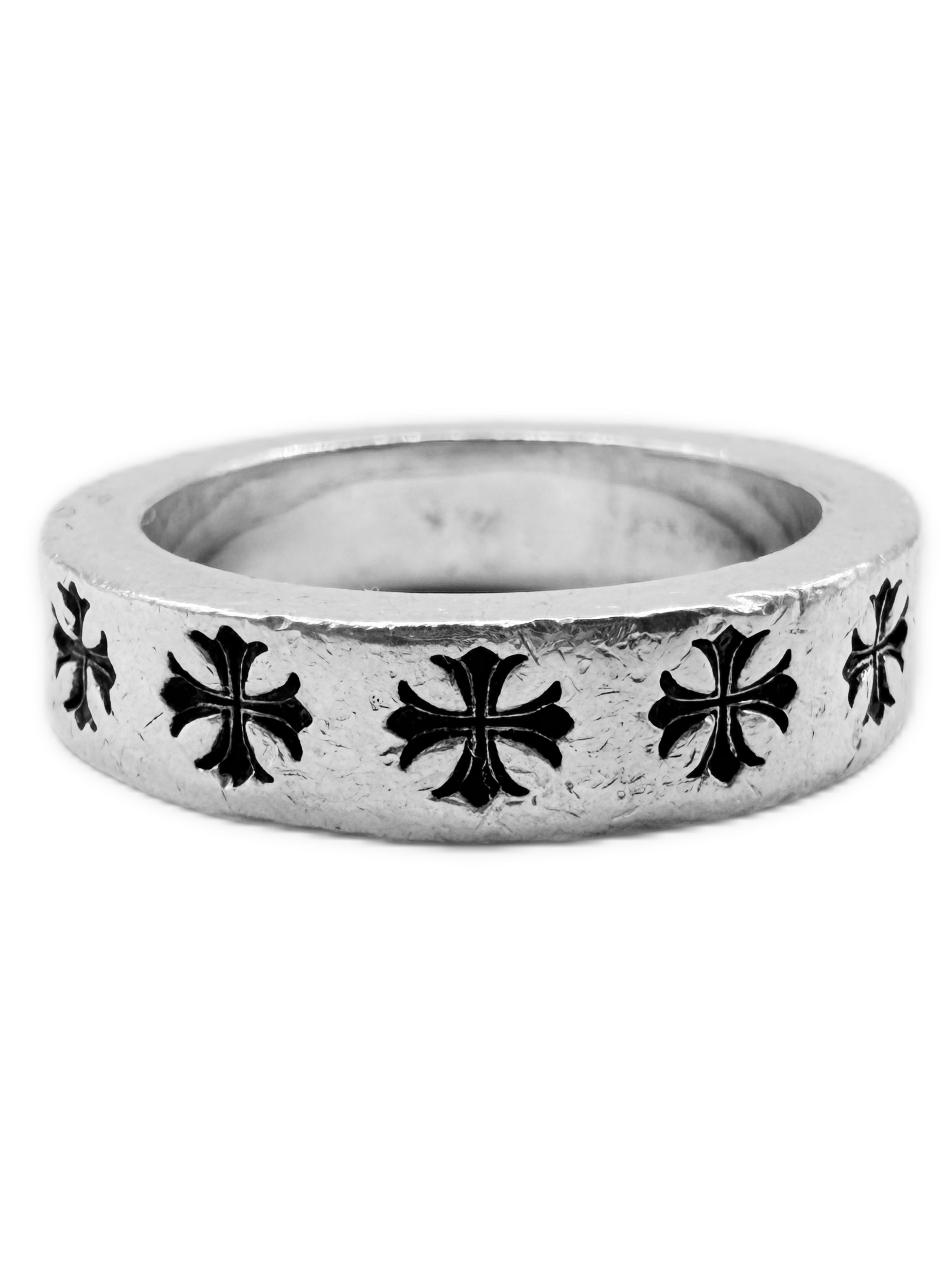 Chrome Hearts Forever 9mm Spacer Ring Etched .925 Silver