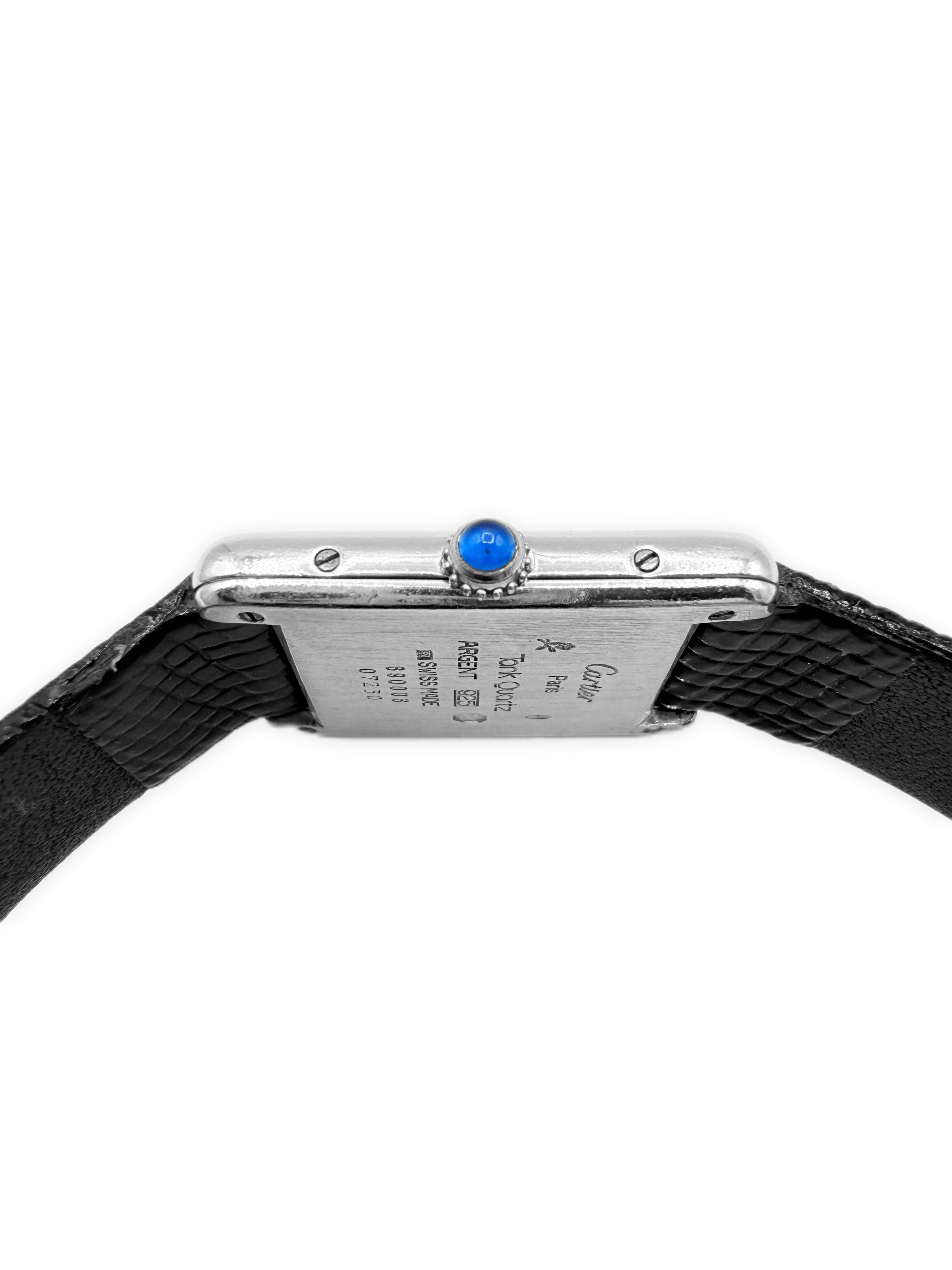 Cartier Tank Must De Roman Dial Re 690006 Sapphire Watch