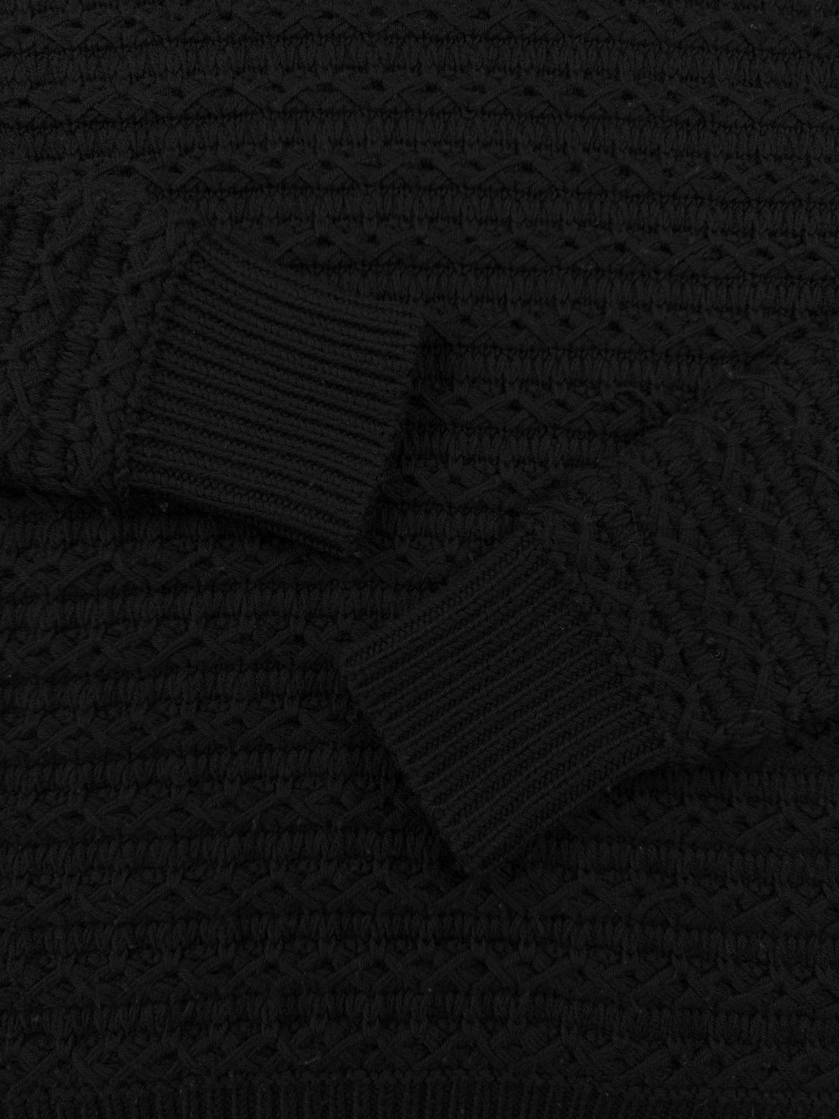 AW01 Raf Simons ‘Riot! Riot! Riot!’ Cable Knit ‘Turtleneck Sweater