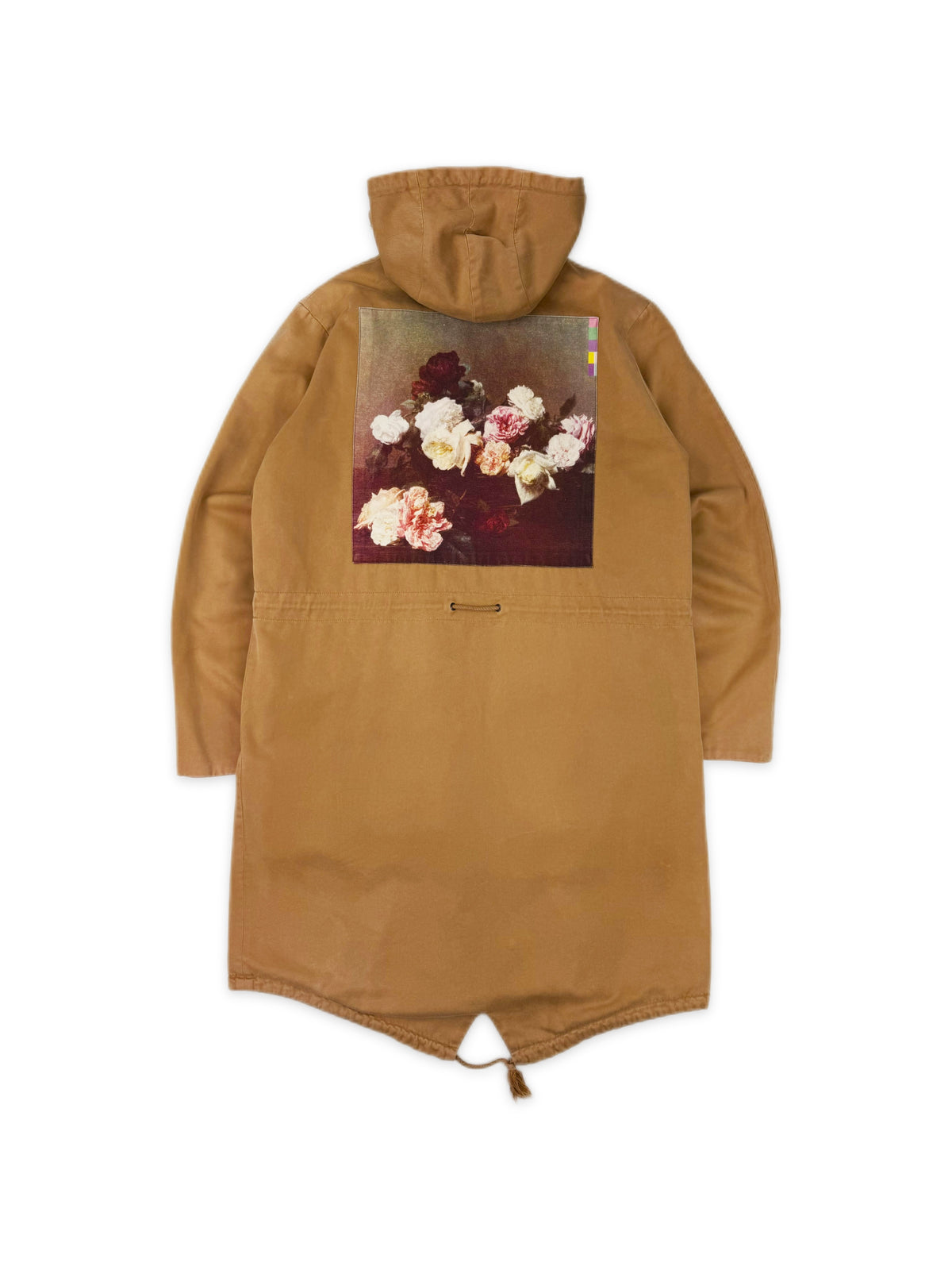 AW03 Raf Simons PCL Closer Beige Shearling Lined Parka Jacket