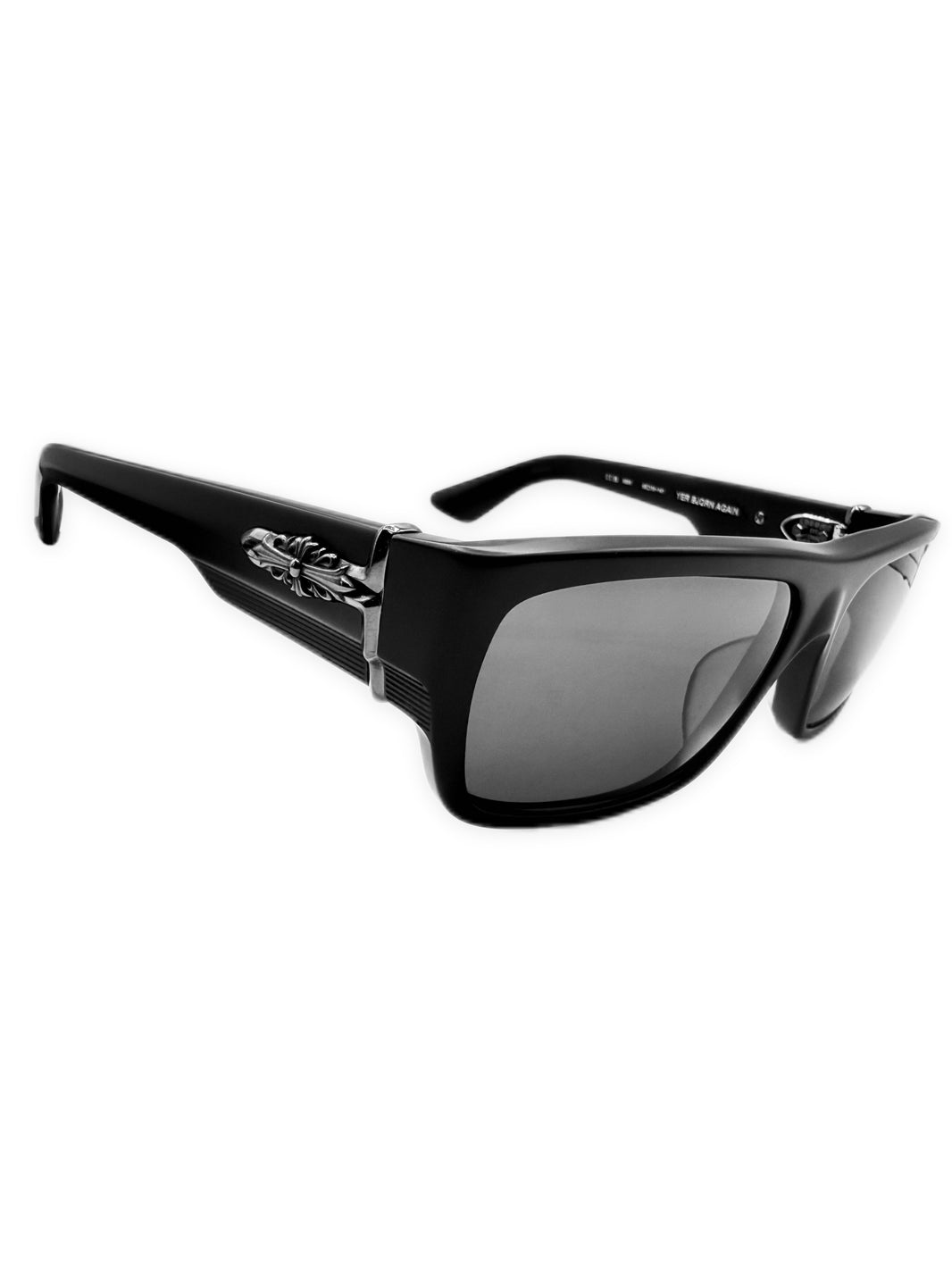 Chrome Hearts Yer Bjorn Again Floral Matte Black Sunglasses
