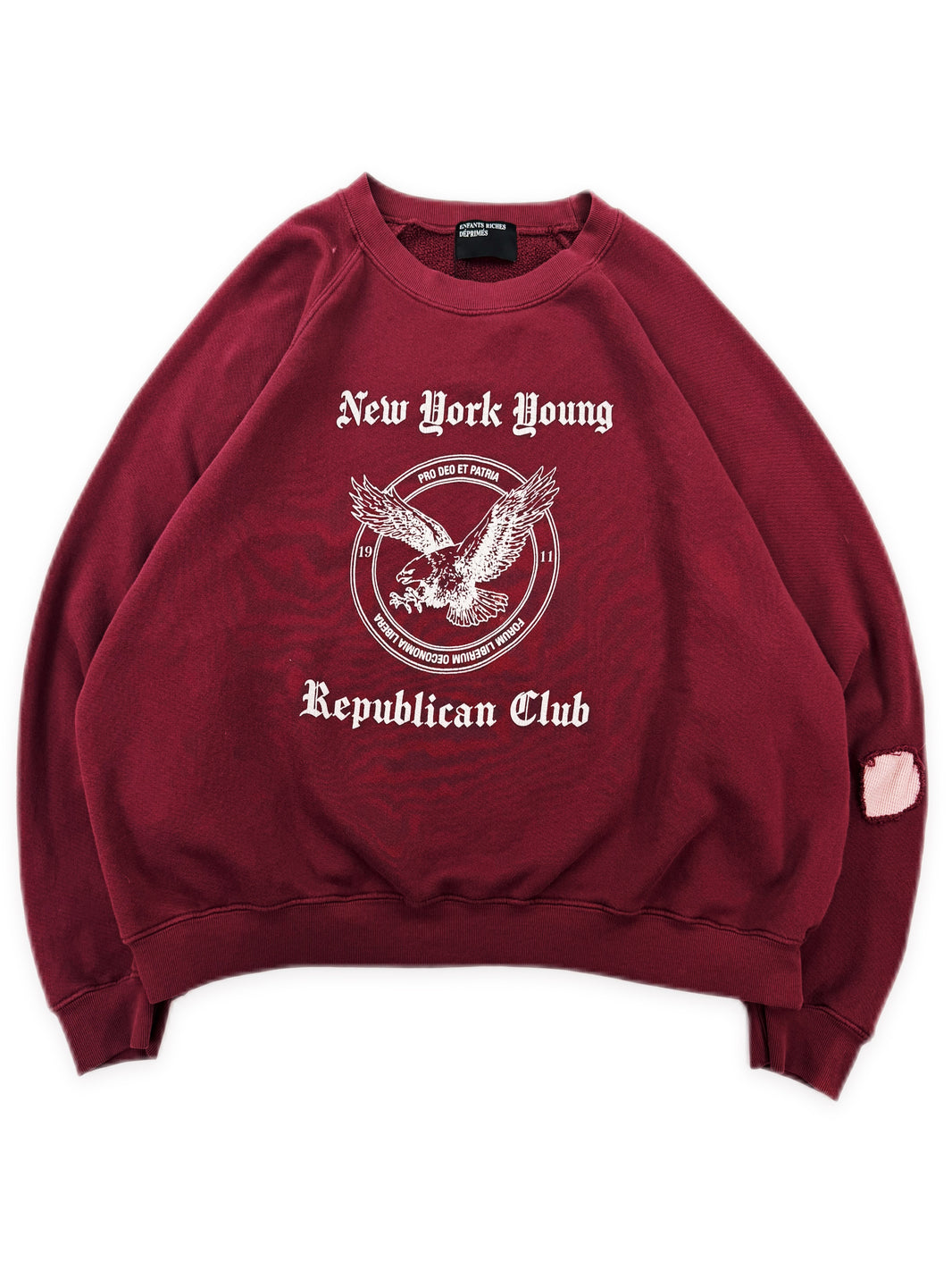 SS25 Enfants Riches Deprimes ‘Young Republicans Club’ Red Crewneck