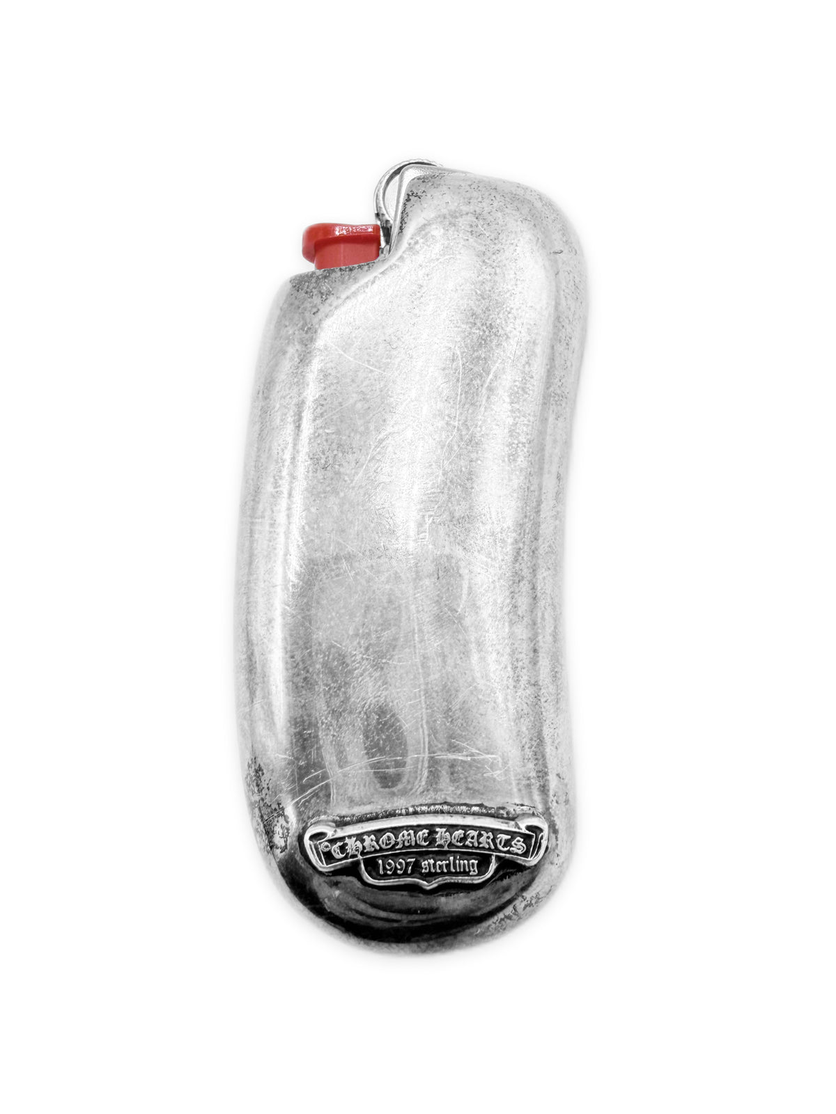 Chrome Hearts Floral .925 Silver Mini Lighter Holder Case