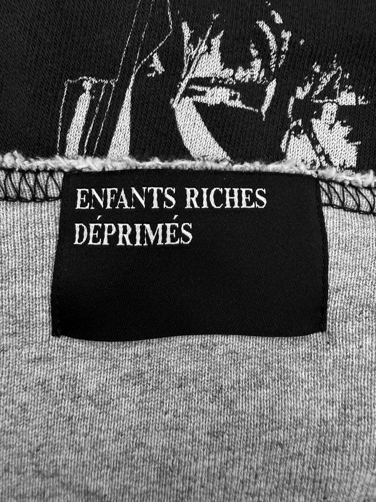Enfants Riches Deprimes Mussolini Layered Graphic Crewneck