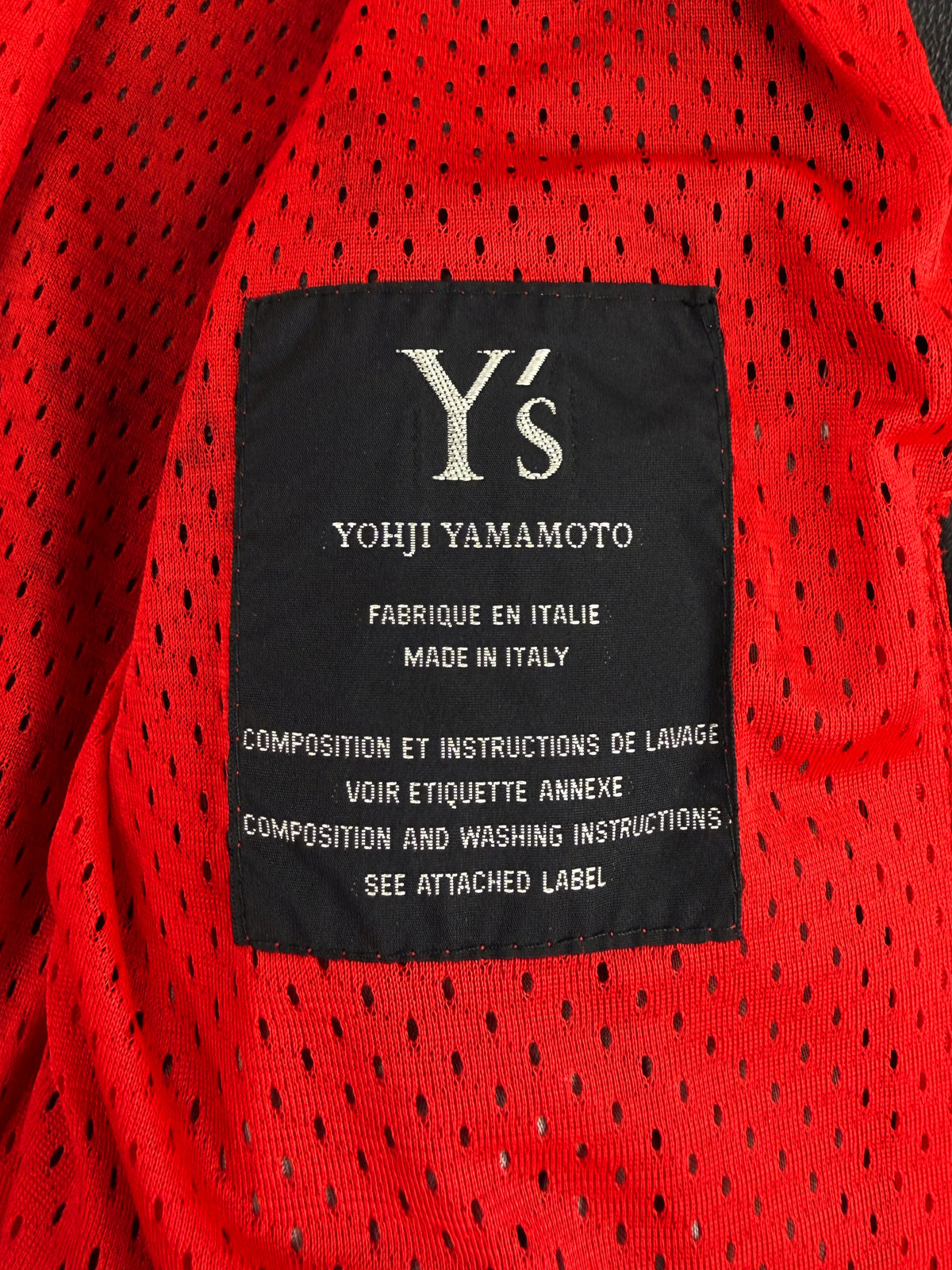 SS05 Yohji Yamamoto x Dainese Black Leather Racing Jacket