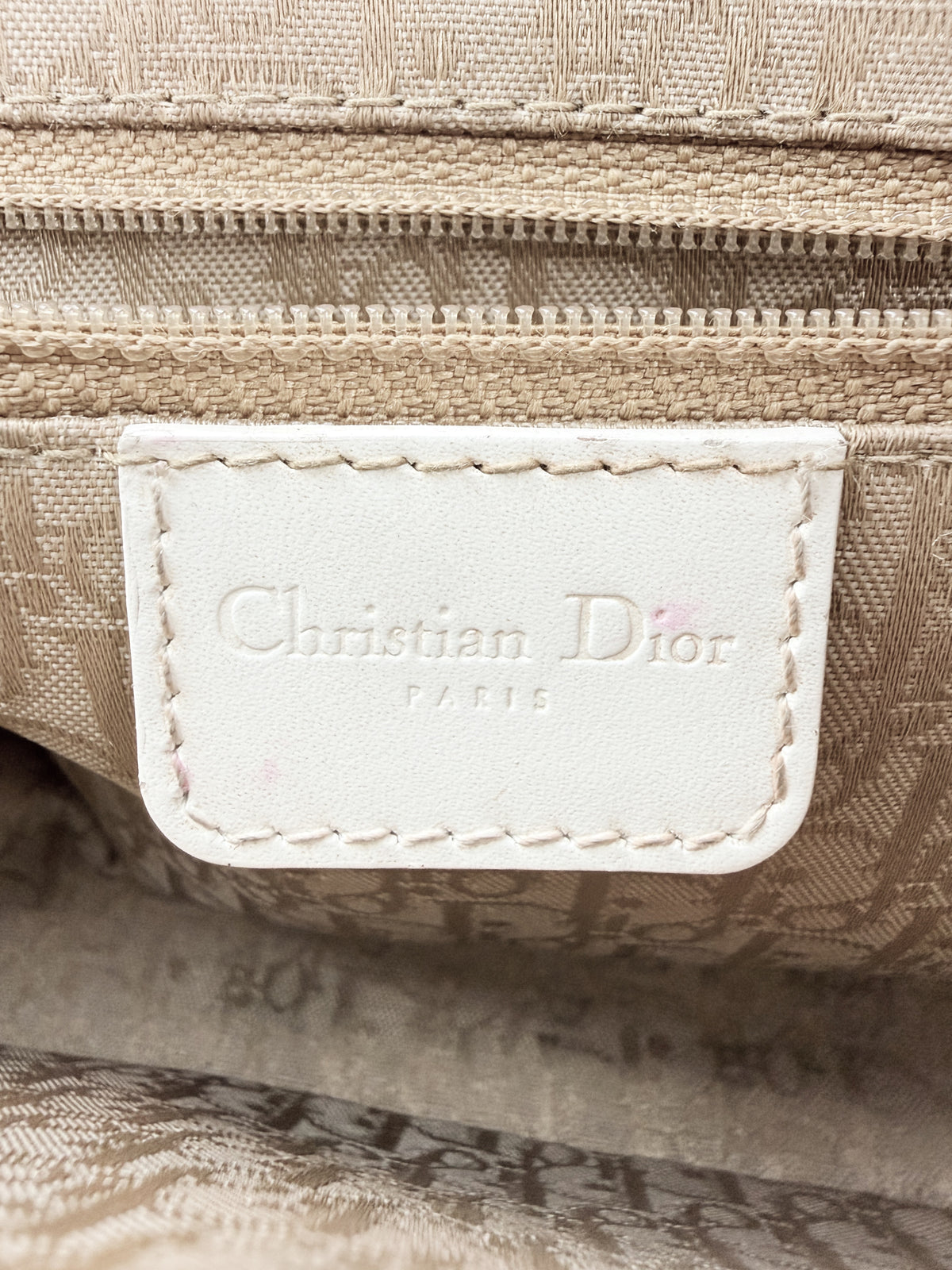 2003 Dior by John Galliano ‘Street Chic’ White Studded Leather Handbag
