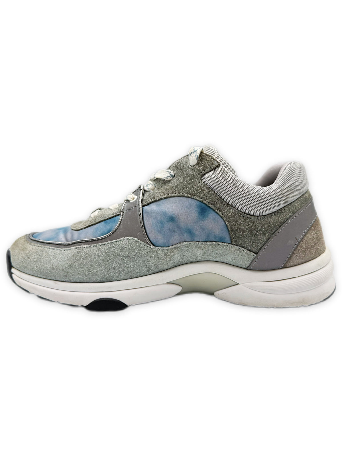 2020 Chanel Logo Reflective Tie Dye Low Top Sneakers